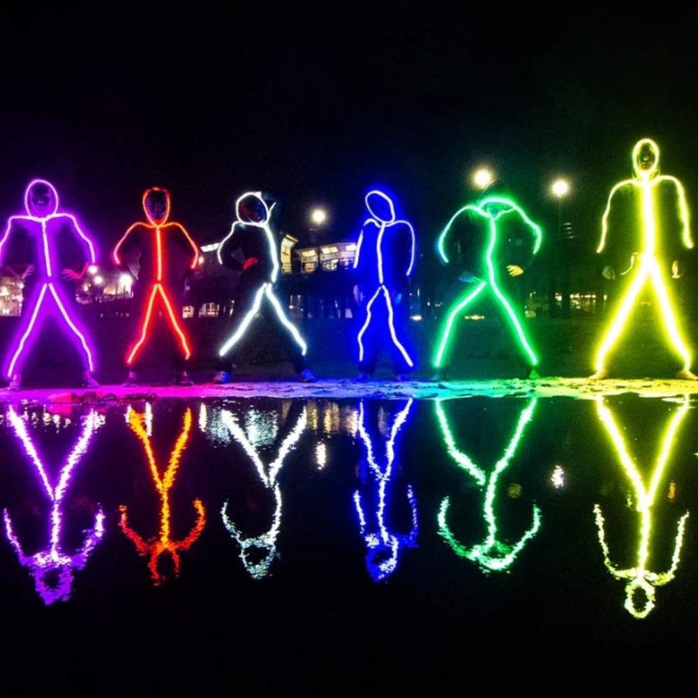 ADULT LED STICKMAN COSTUME - Picture 2 of 8